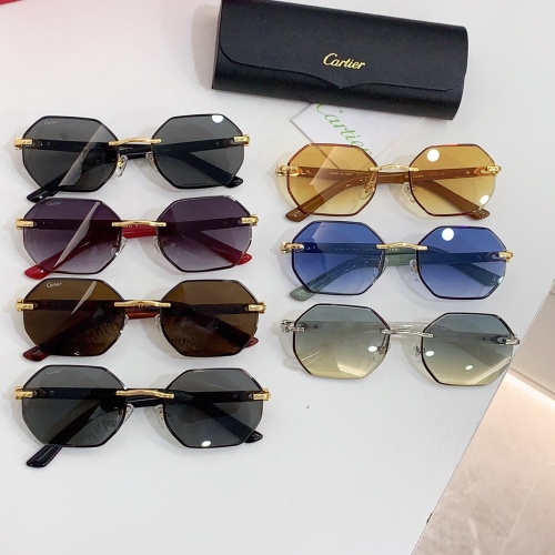 Replica Cartier AAA Quality Sunglassess #1258765 $60.00 USD for Wholesale