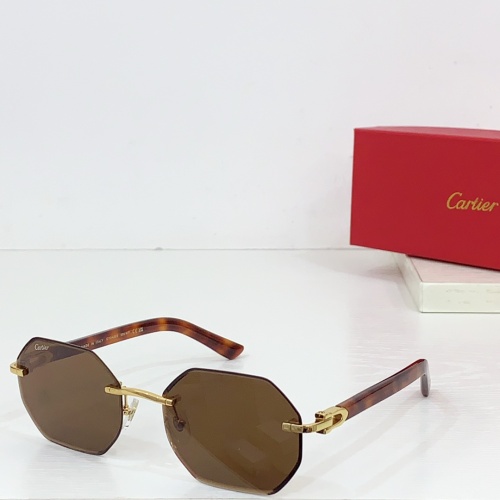 Cartier AAA Quality Sunglassess #1258771 $60.00 USD, Wholesale Replica Cartier AAA Quality Sunglassess