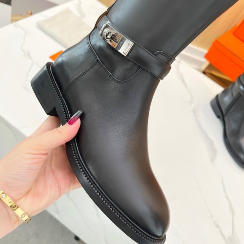 Replica Hermes Boots For Women #1258772 $158.00 USD for Wholesale