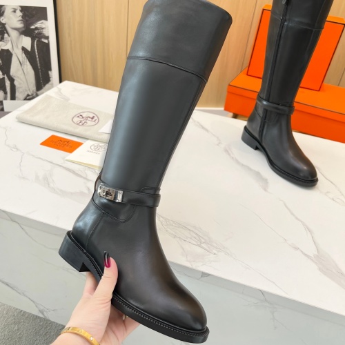 Replica Hermes Boots For Women #1258772 $158.00 USD for Wholesale