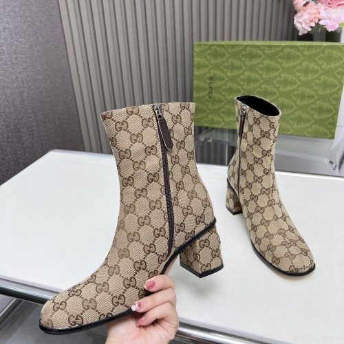 Replica Gucci Boots For Women #1258806 $122.00 USD for Wholesale