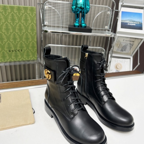 Replica Gucci Boots For Women #1258812 $105.00 USD for Wholesale