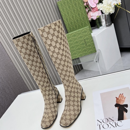 Replica Gucci Boots For Women #1258814 $155.00 USD for Wholesale