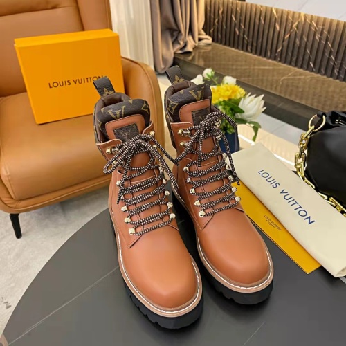 Replica Louis Vuitton Boots For Women #1258816 $115.00 USD for Wholesale