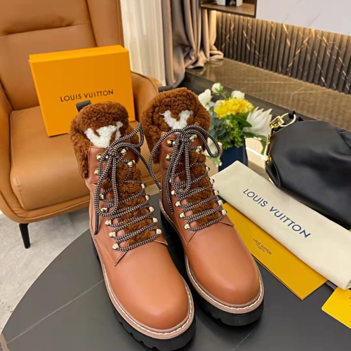 Replica Louis Vuitton Boots For Women #1258817 $125.00 USD for Wholesale