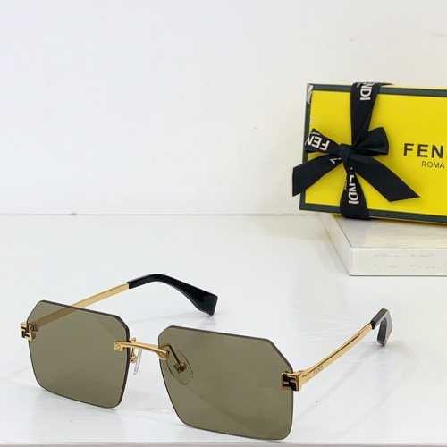 Fendi AAA Quality Sunglasses #1258888 $64.00 USD, Wholesale Replica Fendi AAA Quality Sunglasses