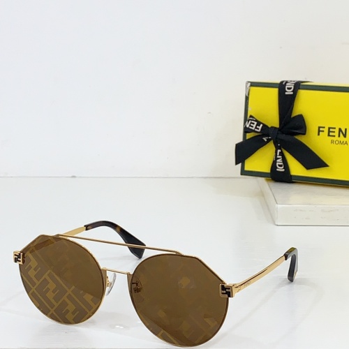 Fendi AAA Quality Sunglasses #1258891 $64.00 USD, Wholesale Replica Fendi AAA Quality Sunglasses