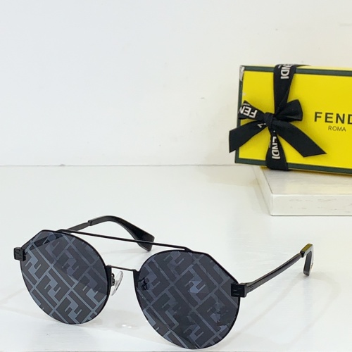 Fendi AAA Quality Sunglasses #1258893 $64.00 USD, Wholesale Replica Fendi AAA Quality Sunglasses