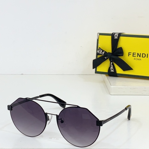 Fendi AAA Quality Sunglasses #1258896 $64.00 USD, Wholesale Replica Fendi AAA Quality Sunglasses