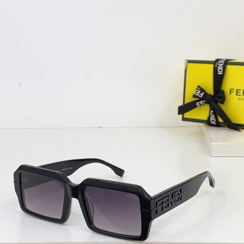 Fendi AAA Quality Sunglasses #1258901 $64.00 USD, Wholesale Replica Fendi AAA Quality Sunglasses