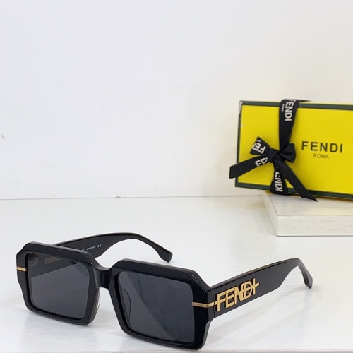 Fendi AAA Quality Sunglasses #1258902 $64.00 USD, Wholesale Replica Fendi AAA Quality Sunglasses