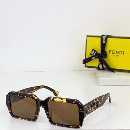 Fendi AAA Quality Sunglasses #1258903 $64.00 USD, Wholesale Replica Fendi AAA Quality Sunglasses