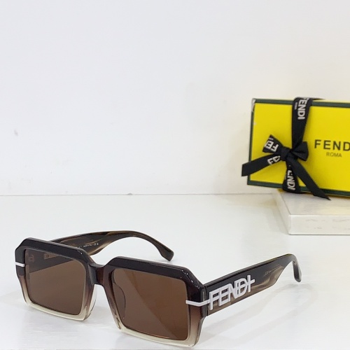 Fendi AAA Quality Sunglasses #1258904 $64.00 USD, Wholesale Replica Fendi AAA Quality Sunglasses