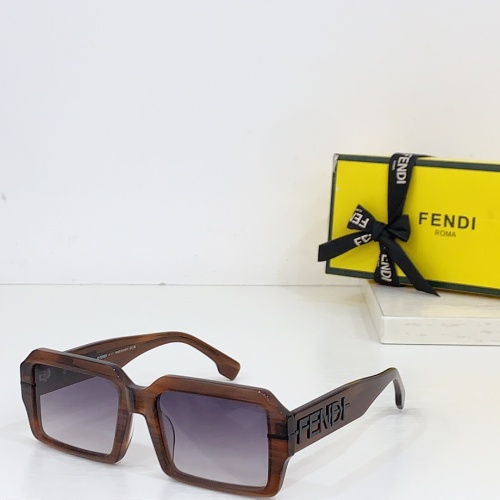 Fendi AAA Quality Sunglasses #1258906 $64.00 USD, Wholesale Replica Fendi AAA Quality Sunglasses