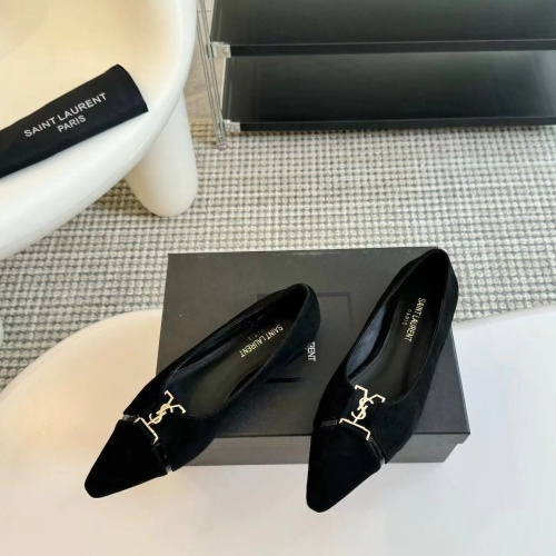 Yves Saint Laurent YSL Flat Shoes For Women #1258912 $108.00 USD, Wholesale Replica Yves Saint Laurent YSL Flat Shoes