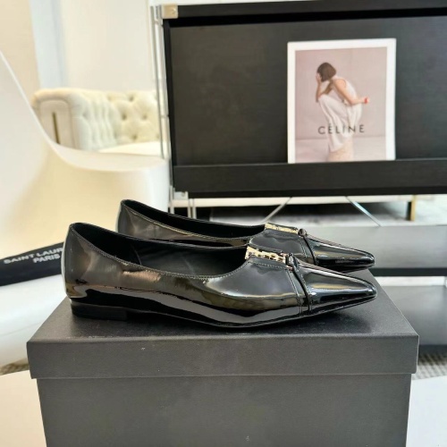 Replica Yves Saint Laurent YSL Flat Shoes For Women #1258913 $108.00 USD for Wholesale