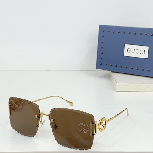 Gucci AAA Quality Sunglasses #1258942 $64.00 USD, Wholesale Replica Gucci AAA Quality Sunglasses