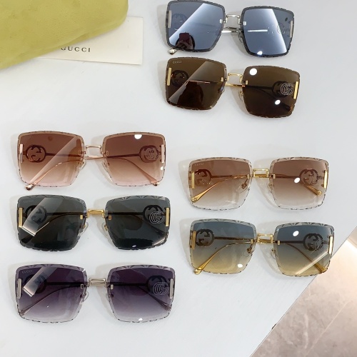 Replica Gucci AAA Quality Sunglasses #1258942 $64.00 USD for Wholesale