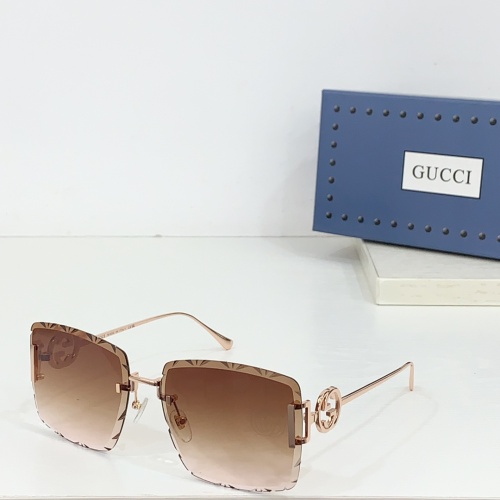 Gucci AAA Quality Sunglasses #1258943 $64.00 USD, Wholesale Replica Gucci AAA Quality Sunglasses