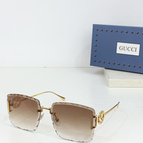 Gucci AAA Quality Sunglasses #1258944 $64.00 USD, Wholesale Replica Gucci AAA Quality Sunglasses