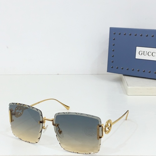 Gucci AAA Quality Sunglasses #1258946 $64.00 USD, Wholesale Replica Gucci AAA Quality Sunglasses