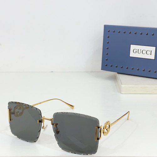 Gucci AAA Quality Sunglasses #1258947 $64.00 USD, Wholesale Replica Gucci AAA Quality Sunglasses