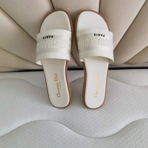 Replica Christian Dior Slippers For Women #1258984 $80.00 USD for Wholesale