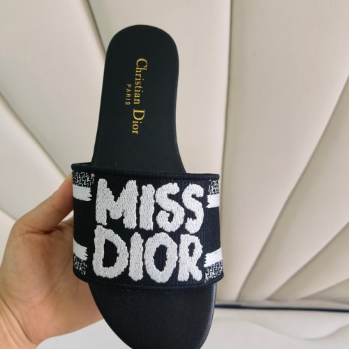 Replica Christian Dior Slippers For Women #1258994 $68.00 USD for Wholesale