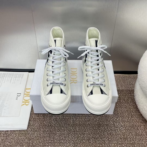 Replica Christian Dior High Top Shoes For Women #1259045 $105.00 USD for Wholesale