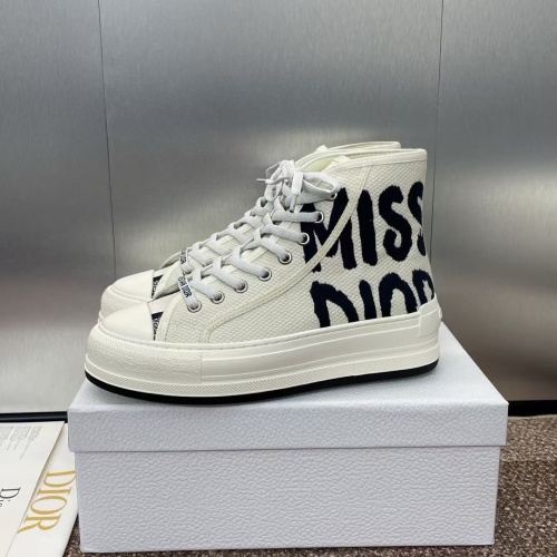 Replica Christian Dior High Top Shoes For Women #1259045 $105.00 USD for Wholesale