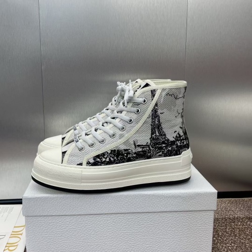 Replica Christian Dior High Top Shoes For Women #1259048 $105.00 USD for Wholesale