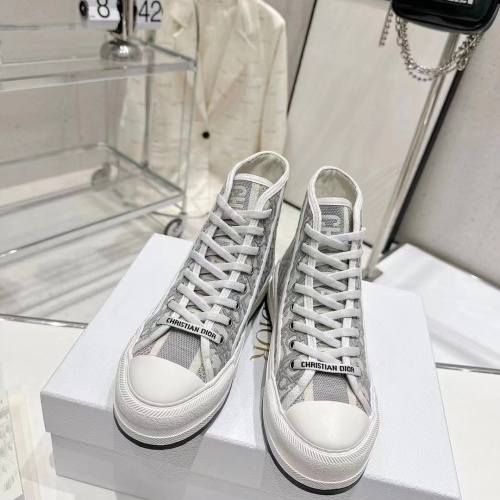 Replica Christian Dior High Top Shoes For Women #1259053 $105.00 USD for Wholesale