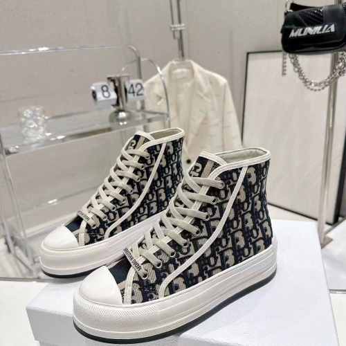 Christian Dior High Top Shoes For Women #1259054 $105.00 USD, Wholesale Replica Christian Dior High Top Shoes