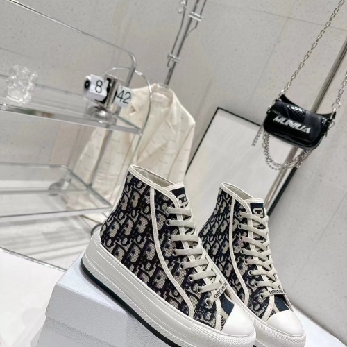 Replica Christian Dior High Top Shoes For Women #1259054 $105.00 USD for Wholesale