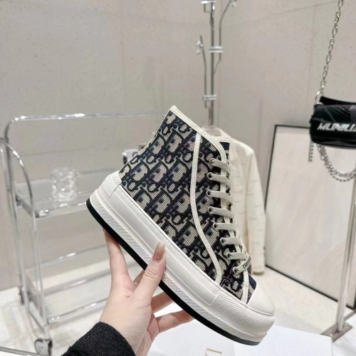 Replica Christian Dior High Top Shoes For Women #1259054 $105.00 USD for Wholesale