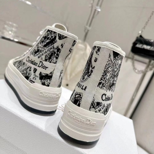 Replica Christian Dior High Top Shoes For Women #1259055 $105.00 USD for Wholesale