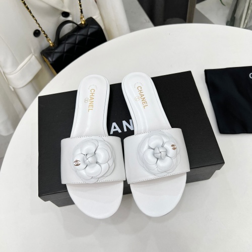 Chanel Slippers For Women #1259056 $80.00 USD, Wholesale Replica Chanel Slippers