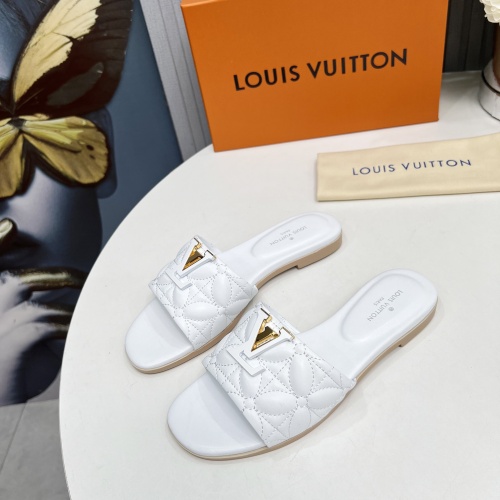 Louis Vuitton Slippers For Women #1259062 $85.00 USD, Wholesale Replica Louis Vuitton Slippers