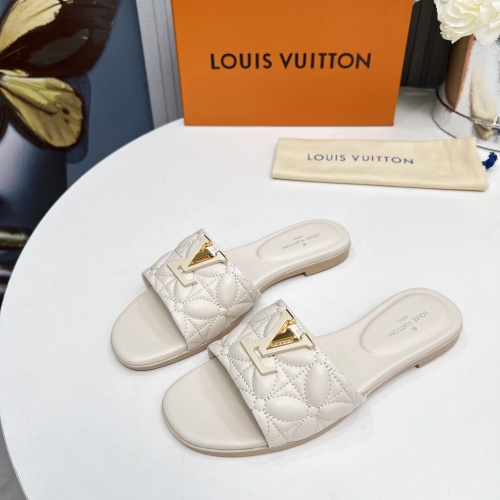 Louis Vuitton Slippers For Women #1259063 $85.00 USD, Wholesale Replica Louis Vuitton Slippers