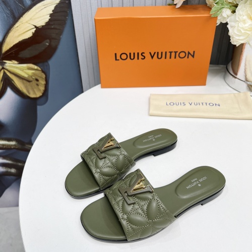 Louis Vuitton Slippers For Women #1259071 $85.00 USD, Wholesale Replica Louis Vuitton Slippers