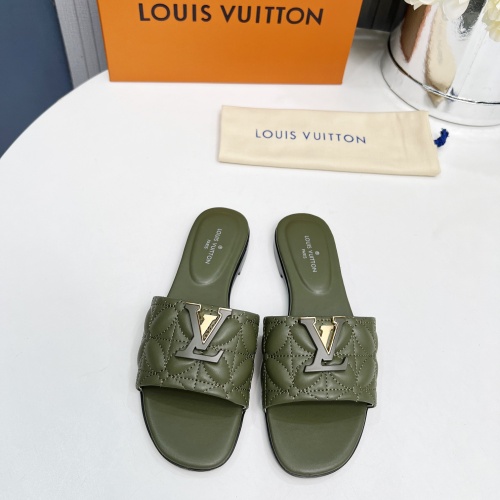 Replica Louis Vuitton Slippers For Women #1259071 $85.00 USD for Wholesale