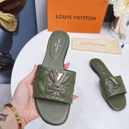 Replica Louis Vuitton Slippers For Women #1259071 $85.00 USD for Wholesale