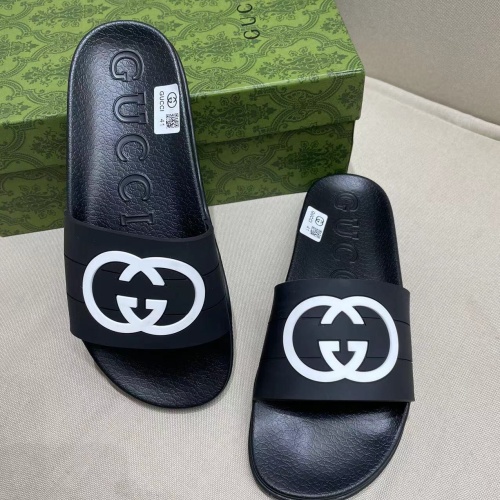 Replica Gucci Slippers For Men #1259100 $56.00 USD for Wholesale