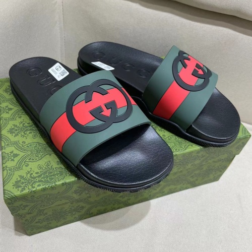 Replica Gucci Slippers For Men #1259104 $56.00 USD for Wholesale