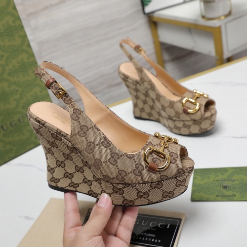 Replica Gucci Sandal For Women #1259107 $125.00 USD for Wholesale