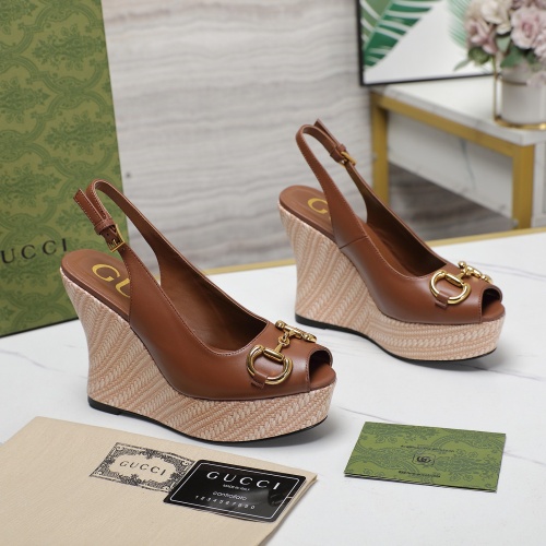 Replica Gucci Sandal For Women #1259110 $125.00 USD for Wholesale