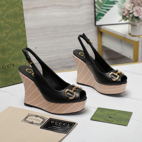 Replica Gucci Sandal For Women #1259111 $125.00 USD for Wholesale