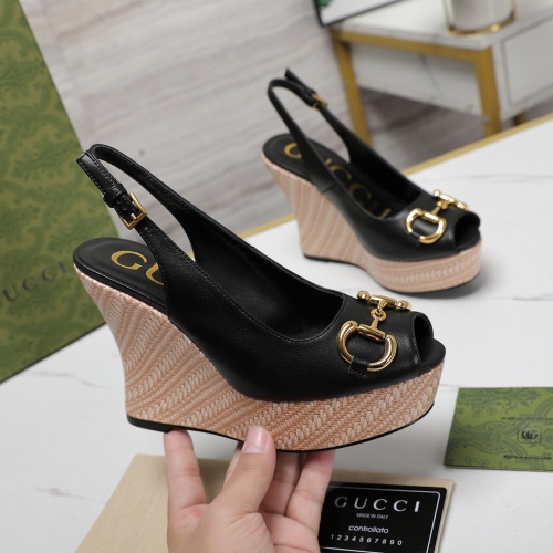 Replica Gucci Sandal For Women #1259111 $125.00 USD for Wholesale