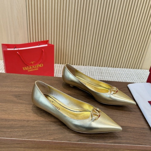 Valentino Flat Shoes For Women #1259137 $102.00 USD, Wholesale Replica Valentino Flat Shoes