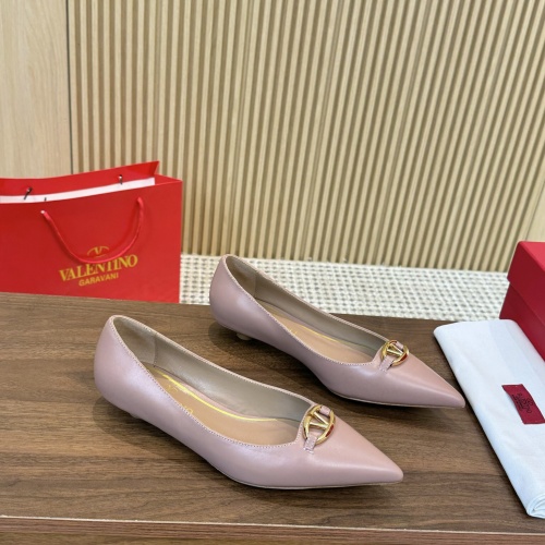 Valentino Flat Shoes For Women #1259153 $102.00 USD, Wholesale Replica Valentino Flat Shoes